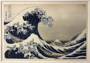 Hokusai œuvre sur papier après restauration